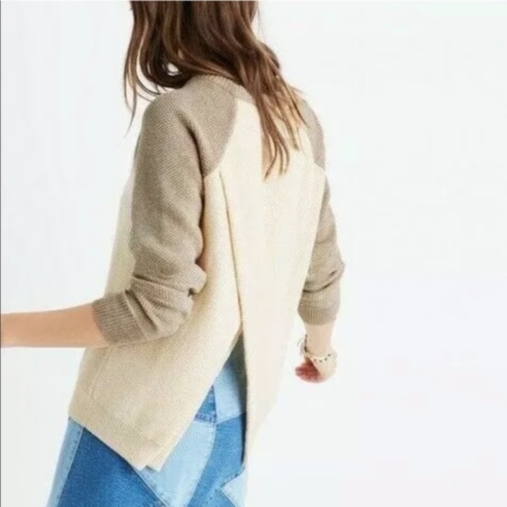 MADEWELL Province Sweater Criss Cross Back | M